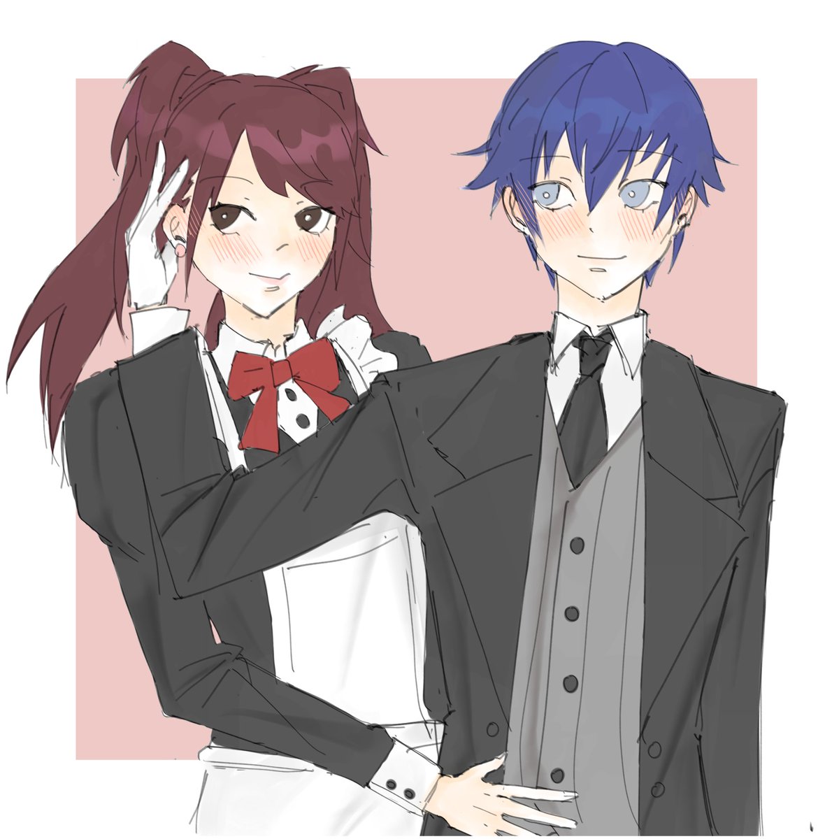 Veth2210's tweet photo. Maid and butler NaoRise
#naorise https://t.co/3oXvaohcsq