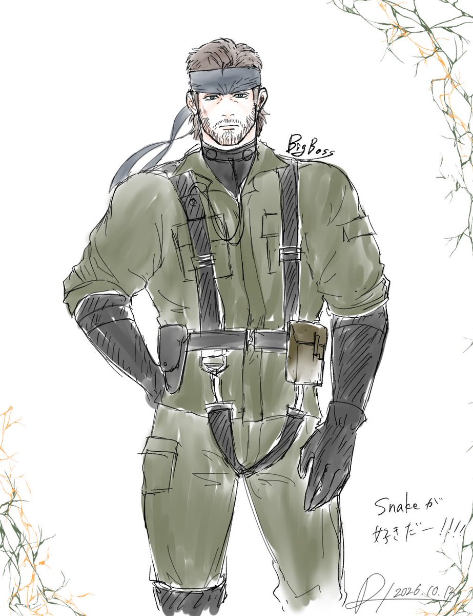 R0ymgs's tweet photo. また久しぶりにスネークrkgkしました〜〜！！！
まだ右目がある時のビッグボス😭🫶

#mgs3 #mgsΔ #mgsdelta https://t.co/pMn9qb96dC