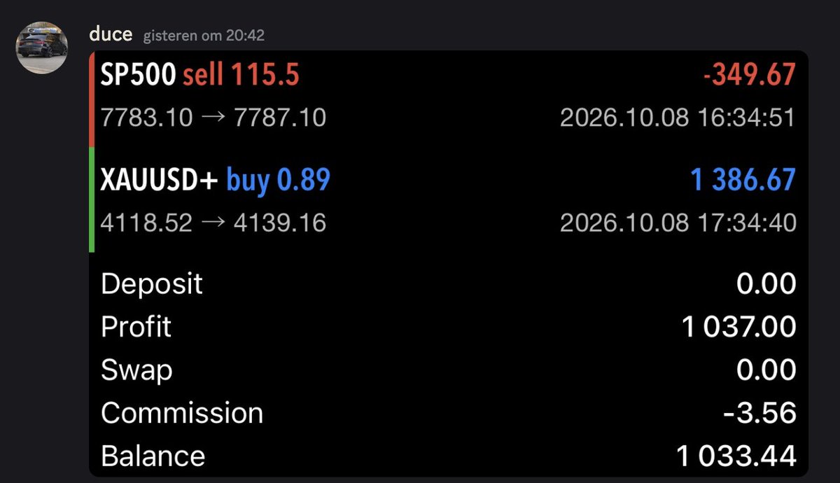 TrirexIO's tweet photo. Some user results with our VIP group with 2 limited MT5 EA's.

Get access to:
- Supply Demand Liquidity MT5 Bot
- Gold bot

Our VIP group only has two spots left:
https://t.co/XWT3EqSxZV

#forex #trading #daytrading #scalping #xauusd https://t.co/juWaGvU1t4