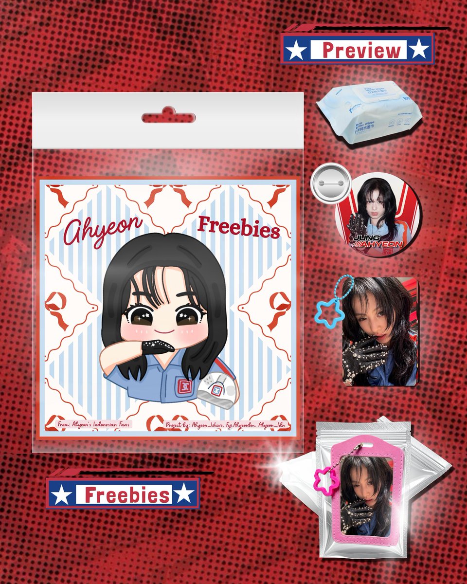 AHYEON_IDN's tweet photo. [PROJECT 3 AHYEON GOES TO INDONESIA]🇮🇩

🏁 TRACKSIDE FREEBIES DROP! 🏎️
650 FREEBIES GRATIS UNTUK MONSTIEZ &amp; HYEONIES! 🎁

150 KIT &amp; 100 PC Hold + 150 Pcs HAND MIRROR &amp; 250 Pcs KIPAS SIAP DIBAGIKAN!

Special thanks to our sponsors on X:
@Ahyeonabi @rukakawai4ever

#AHYEON https://t.co/FEcguTYiYH