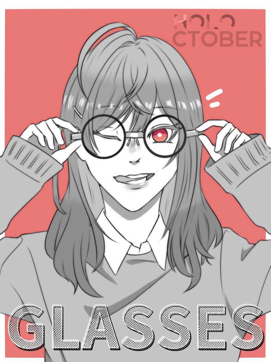 Em_rynn's tweet photo. Day 13: Glasses 

#holoctober #ririkart https://t.co/LND0hdQzuY