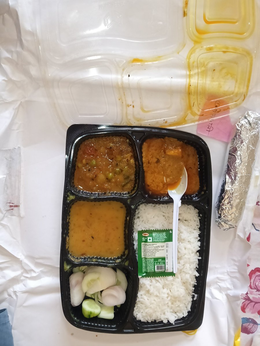 Itsbebo__'s tweet photo. I was very hungry, so I ordered a ₹179 Veg Thali from Sagun Sweets & Restaurant via Swiggy... 

But the thali that was shown in the menu was not what I received in delivery. Many items were missing from the thali and some items were replaced with other items without any information.

When a customer orders food by paying money, they should get exactly what is shown in the menu. How can food items be changed without the customer's consent?

Requesting SwiggyCares to investigate this matter and provide a full refund. When I have paid the full amount, why should I get less items? What should I do now?

Has this ever happened to you too?.