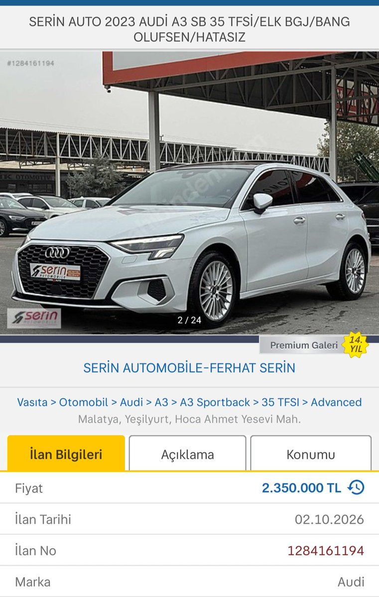 otoilan1's tweet photo. -Takipçi Sorusu-
2.4 milyona Mini cooper mı Audi A3 mü?

Ehliyetini yeni almış bayan için hangisi daha uygun, park etmek ve şehir içi trafik açısından? https://t.co/SX0IckJ0nR