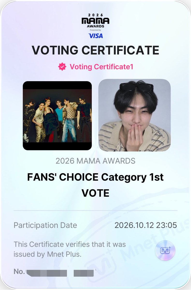 yjwpsh_04's tweet photo. 1 RT = 1 VALID VOTE

DROP TAGS FOR ENHYPEN ❗️ DAY 2

I vote for #ENHYPEN  on #2026MAMAVOTE 🏆 https://t.co/a2NoVq9ebv