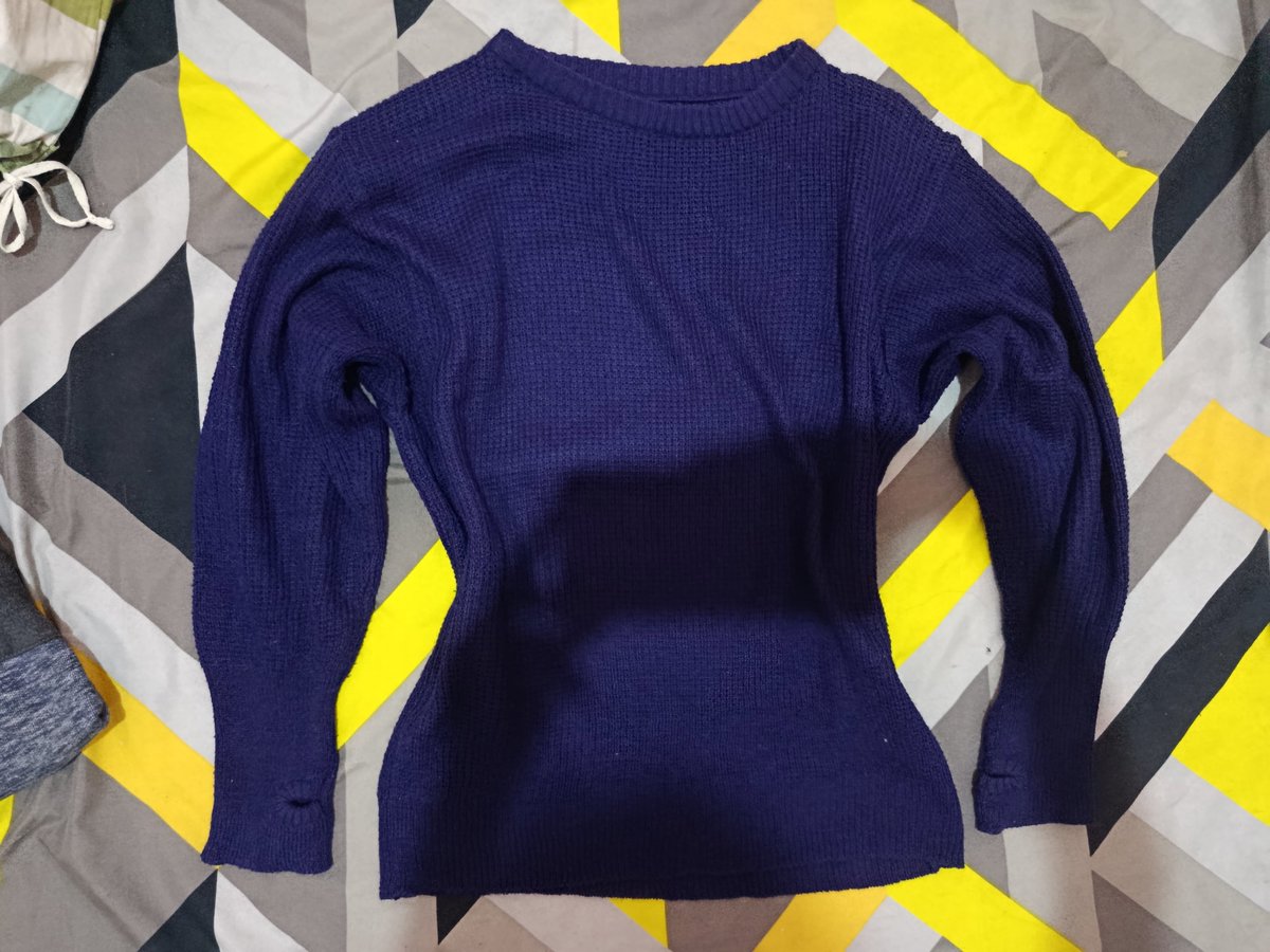 sanemeazy's tweet photo. preloved//wts 
—knit biru tua/navy 
ld 95-110
pj 55
no minus ‼️
💸 40 > 33k
avail oren split pay/full pay (+adm) https://t.co/JSvpbEdSpE