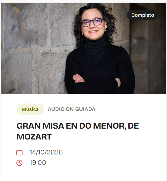 FundBaluarte's tweet photo. Mañana en @CivicanFCN descubrimos las claves de la "Gran Misa en do menor" de Mozart junto a @msetuain_musica, en la primera audición guiada de #EnclaveFortissimo.
🗓️14 oct | 19:00 h
📌CIVICAN
🎟️Lista de espera: https://t.co/nZRcSjaJYr https://t.co/4oWN4oxGaW