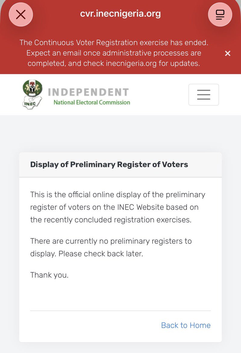 felixherbt's tweet photo. Nigerians, pay attention.

INEC has refused to disclose the voters' register, hiding the total number of registered voters to cook fake numbers.

Section 19(1) of the Electoral Act 2026 requires the voters’ register to be displayed at every registration area and online.

Why is INEC not obeying its own rules? Why is the voters' register not displayed on the INEC website? @inecnigeria