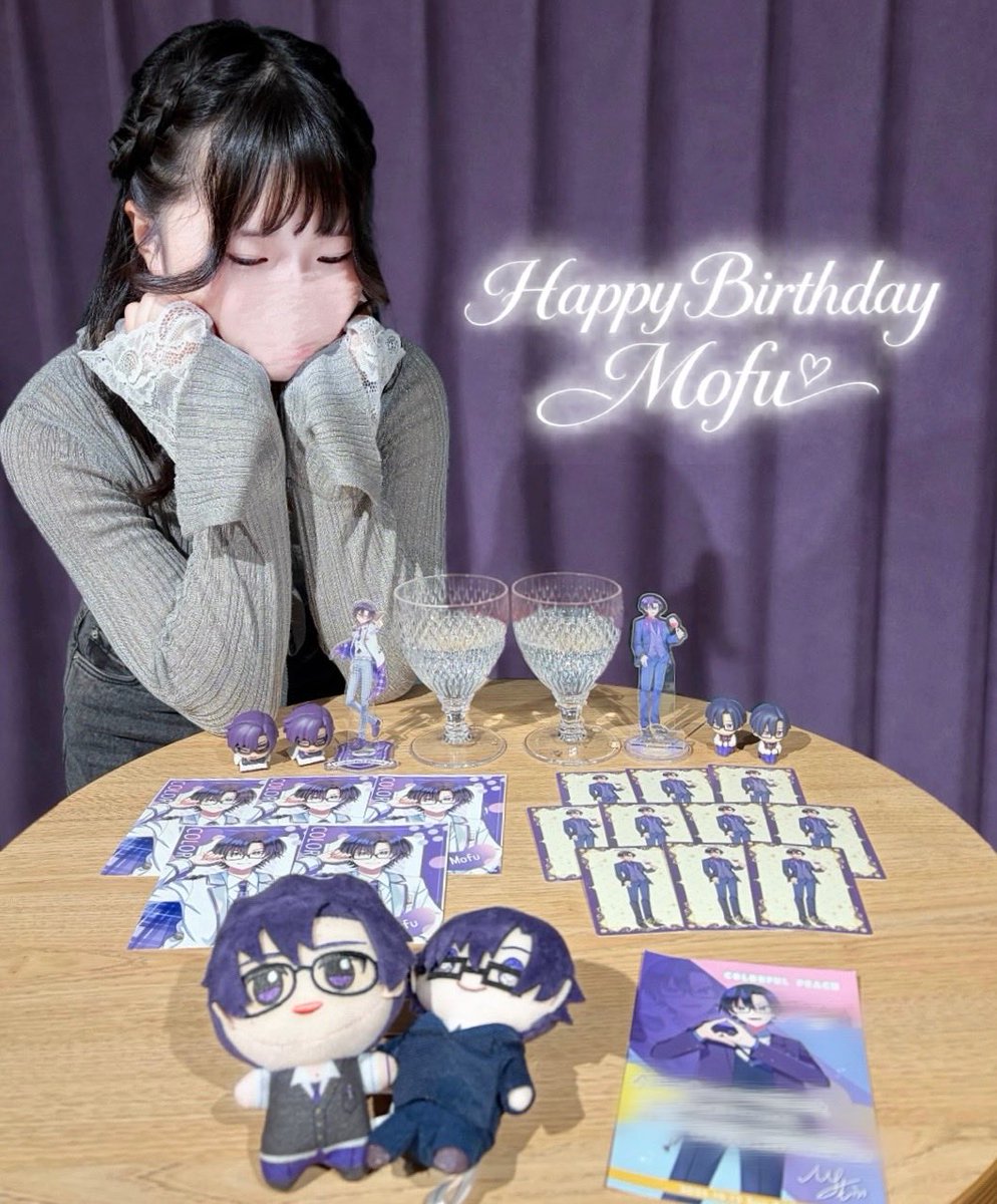 yun0_ha_'s tweet photo. もふくんお誕生日おめでとうございます🎂🤍

生まれてきてくれて、出会ってくれてありがとうᐡ т т ᐡ♡
もふくんにとって笑顔いっぱいの素敵な1年になりますように💭💜

どんなもふくんも大好きですт т ♡

 @mofukun_cp ♡

 #もふくん誕生祭2026 
 #もふくん生誕祭2026 https://t.co/EOhZtvg2Kg