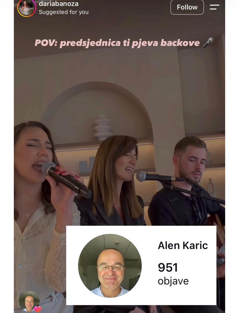 SalterusaMax's tweet photo. NA PUTU TREĆA (NE)SREĆA?

Hajde što Darijana pjeva backove, nego što Alen Karić suprug Benjamine Karić SDP to uredno lajka. 

Sad ili je podrška HDZ-u ili mladoj, zgodnijoj i uspješnoj političarki pitanje je?

Šta mislite? https://t.co/fIG5uMZl8W