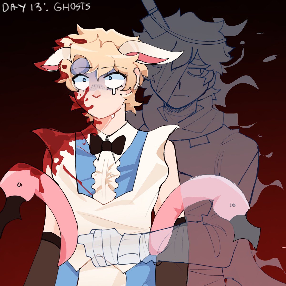 elisesboyfriend's tweet photo. (i was sick so i skipped a few days) day 13: ghosts #yumetwt #jackpotcrashcourse https://t.co/uOJIsjjd0N