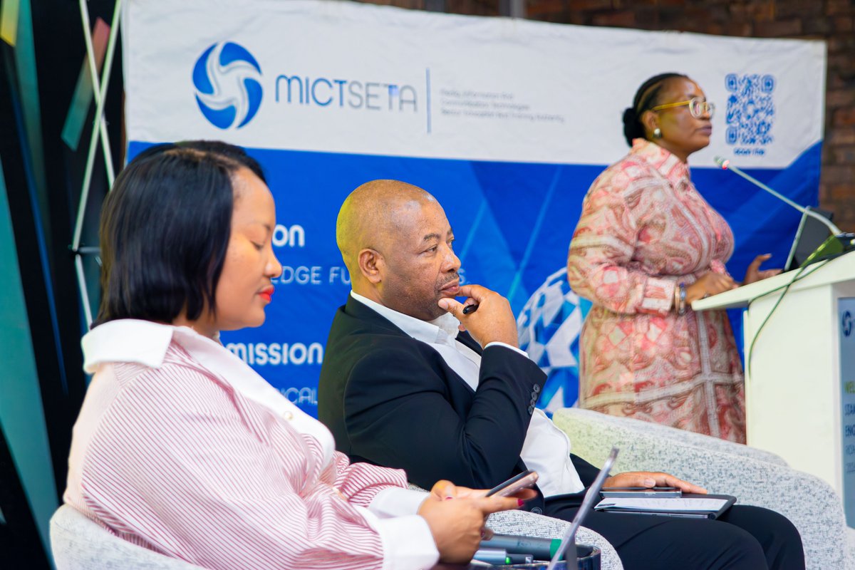 MictSeta's tweet photo. The CPT Stakeholder Engagement Roadshow opened with Acting CEO Ms Bontle Mokoena, who highlighted @MictSeta  strategic priorities, achievements &amp; commitment to advancing skills development.

In her SSP update, she unpacked key sector trends, scarce &amp; critical skills, and https://t.co/99IE5XtA75