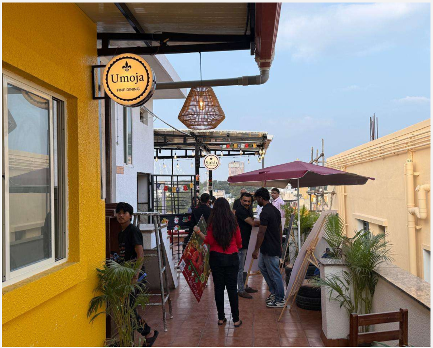 Sachin1's tweet photo. Every Nia Studio, our managed housing near factories has a chai counter on the terrace, somewhere to sit once the shift ends. Not for the photos. 9pm with nowhere to sit is when people decide to leave. Make leaving home worth it. That’s the whole test. https://t.co/vJcIDBM4Cx