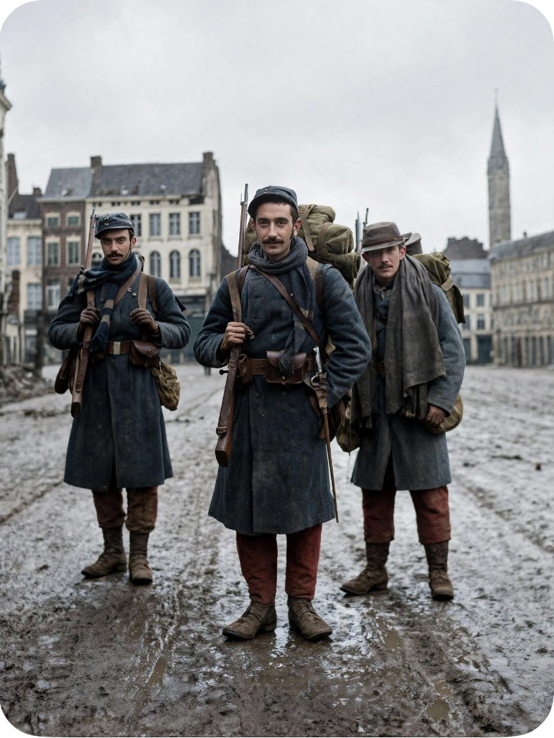 PeterSm47530584's tweet photo. On October 13, 1914, French and British troops arrived in and occupied Ypres, moving east of the town to set up defensive lines. This marked the start of a presence that would turn the town into a major focal point of the war. https://t.co/pAlBTSvBvT