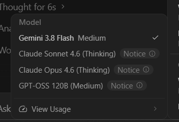 Jay_Dholakia_'s tweet photo. All the other models of Gemini are removed except Gemini 3.8 Flash, @GeminiApp 
Am I getting 4 today? https://t.co/TkbM5VEjda