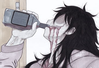 404_ciel's tweet photo. We're creeping closer to my trailer drop on Oct 30th! In the meantime, have this redraw of Jeff The Killer did last year when I decided to revisit these panels! If you're interested in supporting a Remake and a possible Sequel, check out my commissions at https://t.co/VVi9vvqNdq! https://t.co/zcVcFFdxsD
