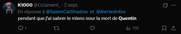 Andeol00's tweet photo. @Cclament_ @90xbMarcus Donc pour toi il vaut mieux commettre un meurtre que donner des coups ? Ton père devait être sacrément violent https://t.co/9qidT5DfVC