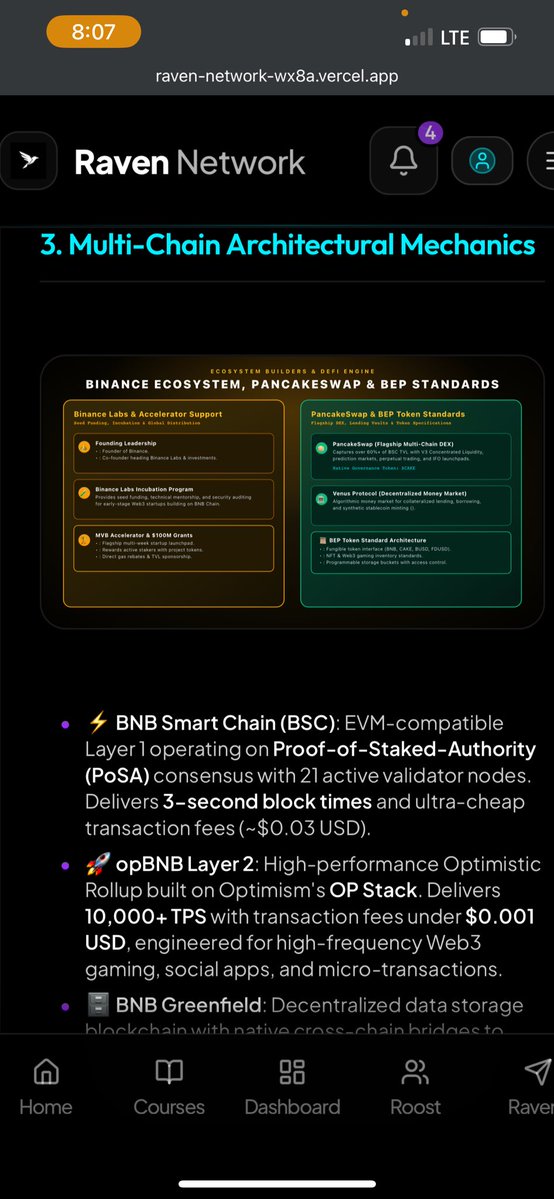 EMMYCRYPTOoc's tweet photo. BNB Chain Ecosystem Masterclass
@RavenNetworkHQ @Dev_Mustee @Cryptoceleb1
#CourseModule 8 https://t.co/0nCQYHYd3N