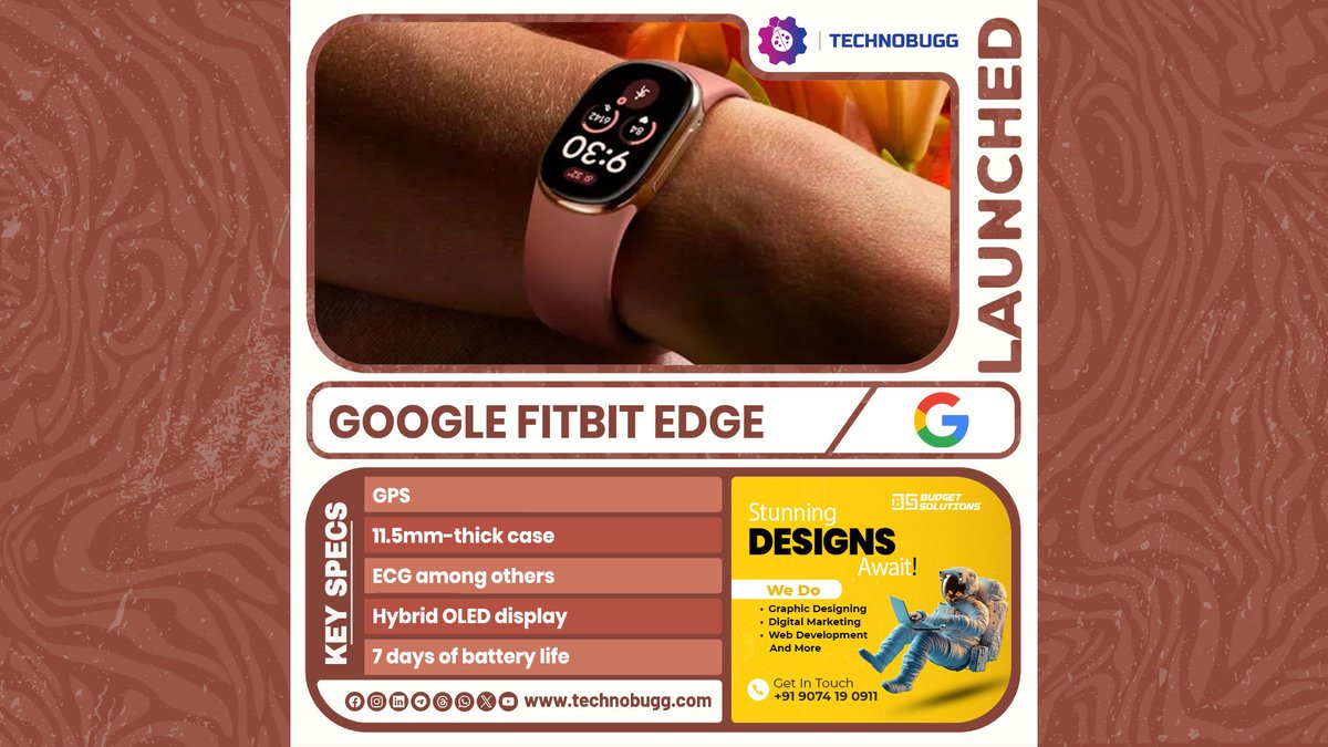 TechnobuggTweet's tweet photo. Google Fitbit Edge Unveiled

Read more : https://t.co/giWFUrwW7N

#Google #GoogleFitbitEdge #Breaking #Technobugg #technews https://t.co/9pHzyMH03s