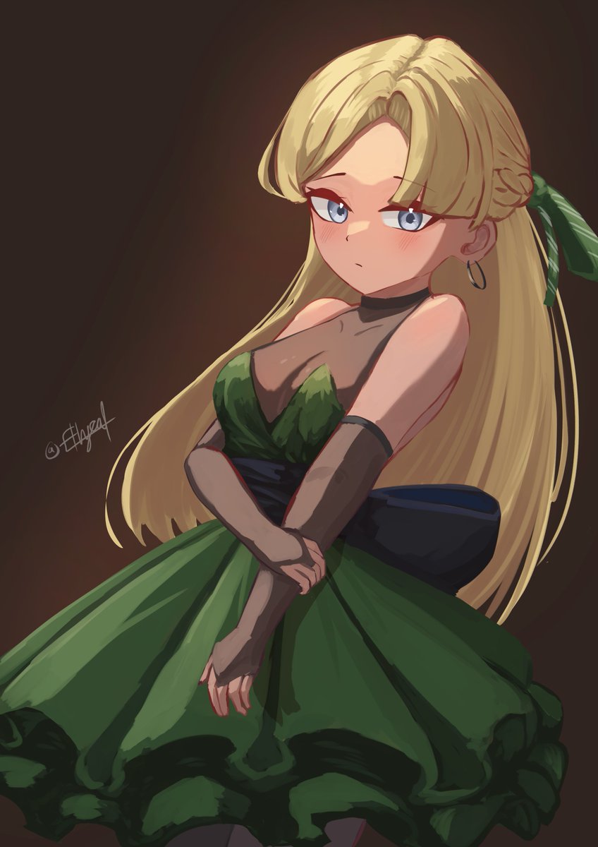 ethyeal's tweet photo. "What will Potter think of this dress?", Malfoid lost in thought, awaiting her partner’s arrival.

#malfoid #malfoy https://t.co/kO1KVHnrlV