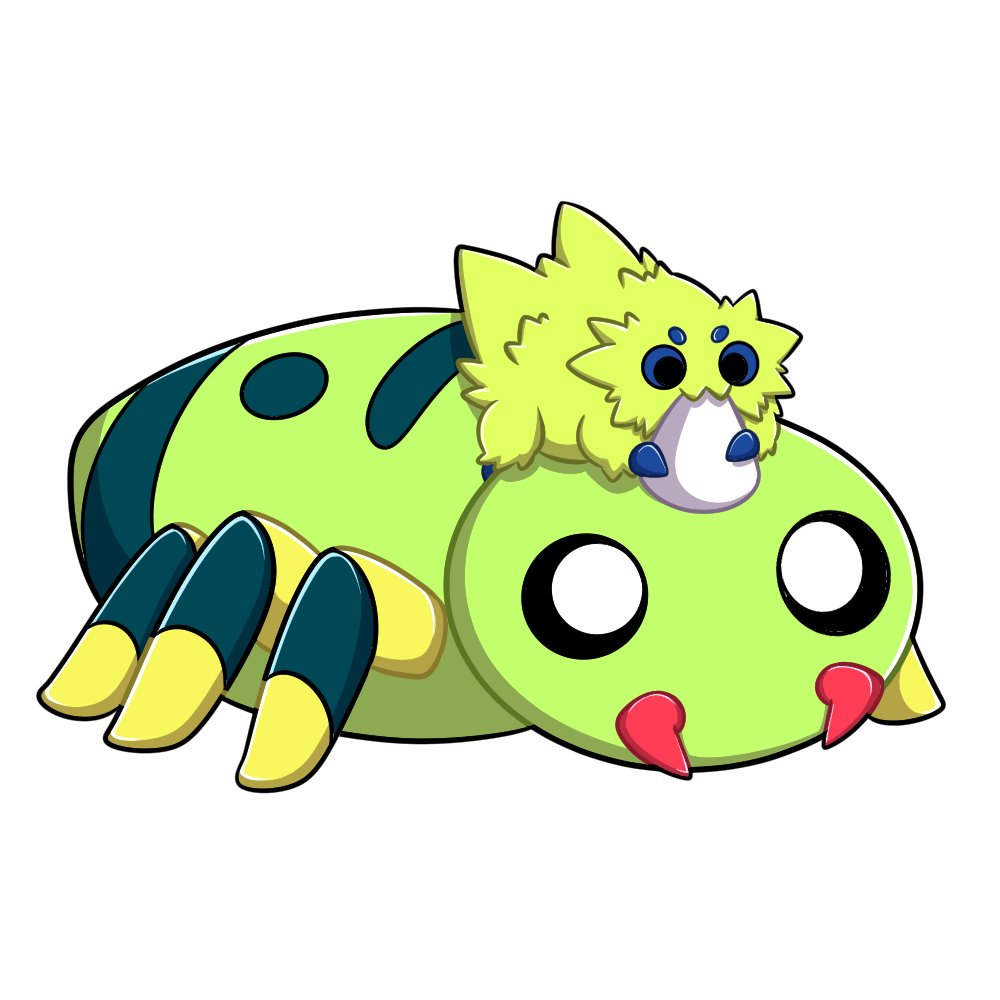 Domeni_Chu's tweet photo. Goobtober Day 11, Spinarak w/ bonus joltik. #drawtober #pokemon #goobie #domenigoobie #spinarak https://t.co/7R32Iffhv0