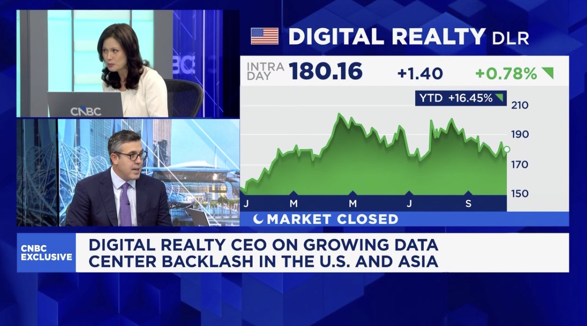 DigitalAPAC's tweet photo. Andy Power joined @CNBC Squawk Box Asia to discuss power and water considerations to local jobs and community impact, as well as responsible development as we take on the next phase of growth: https://t.co/EEJ64F7v6T

#TheDataMeetingPlace https://t.co/Dz7fVUxI3o