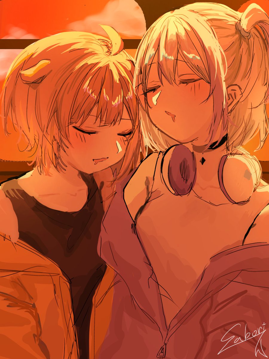 Sadori_1005's tweet photo. ののらこ､てぇてぇ。
#のののーと 
#らこあーと 
#Saboriちゃん神絵師化計画 https://t.co/IW4Fztjbtf