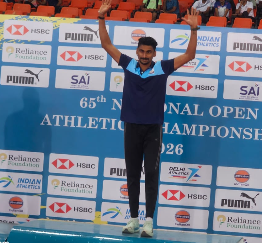 fronlines's tweet photo. 🇮🇳🥇 BSF’s Jishnu PK Strikes Gold

CT Jishnu PK wins Gold in the Men’s 200m with a Personal Best of 20.62 seconds at the 65th National Open Athletics Championships. 
A proud moment for the entire Seema Prahari Parivar🫡👏

#BSF #SeemaPrahari #ProudMoment #JaiHind https://t.co/BXjfoZ3Xxk