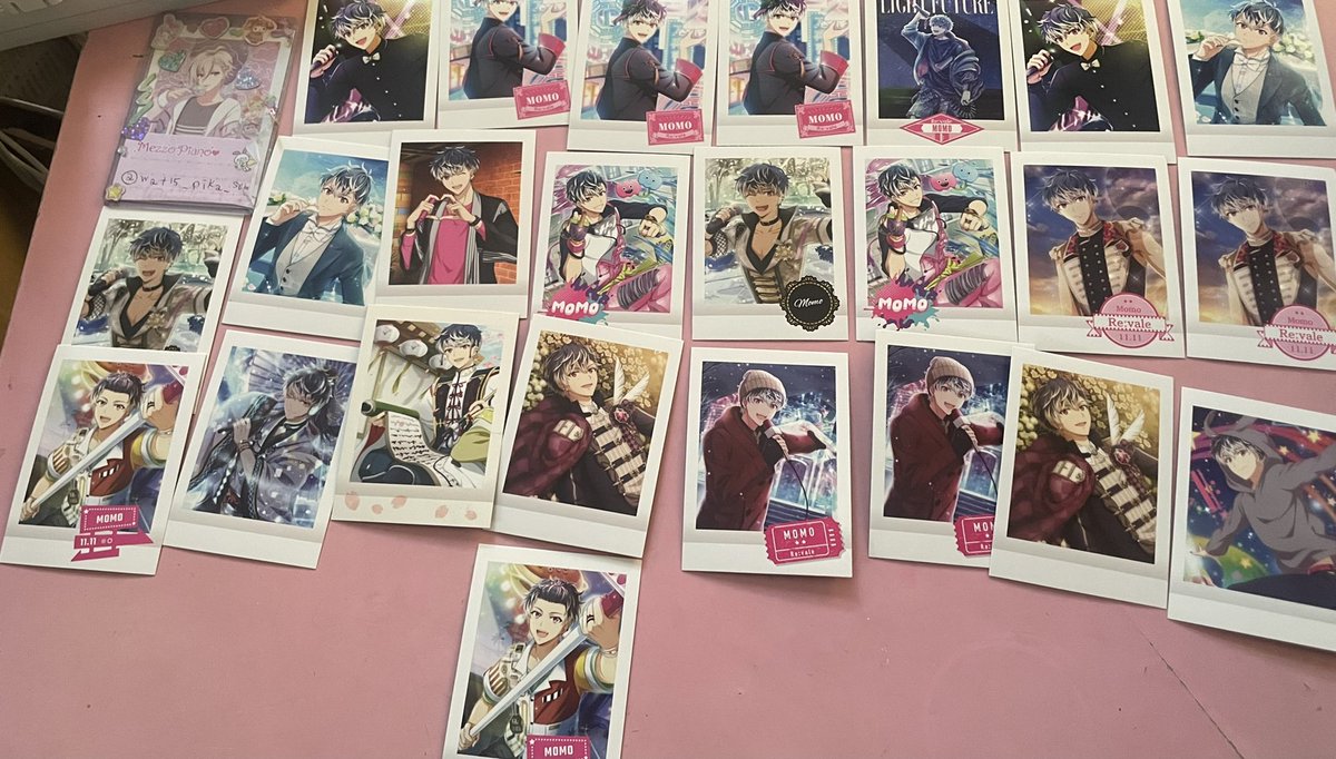 wat15_pika_soma's tweet photo. アイナナ  ぱしゃこれ　交換　譲渡　買取
譲→一龍之介　楽　百　千

求→同異種　天　壮五　１枚50円+送料 
郵送でのお取引き希望です。
よろしくお願いいたします。 https://t.co/hjH7Z5y1GO