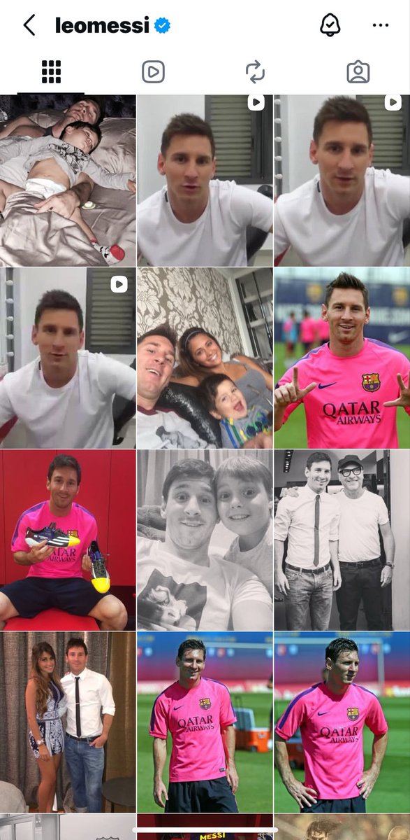 Messifangirl99's tweet photo. Messi’s IG

           Then                                           Now https://t.co/8Njn7U9Cw2