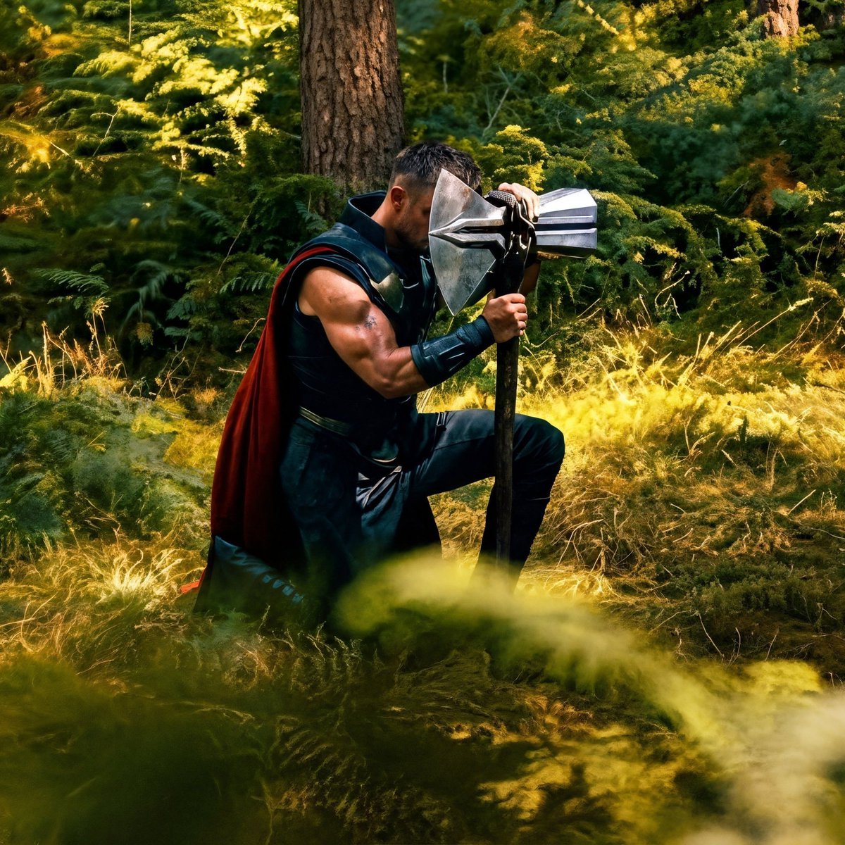 BryanBergX's tweet photo. Thor under different directors:

Taika Waititi                              Russo Brothers https://t.co/CIuPxax1bP