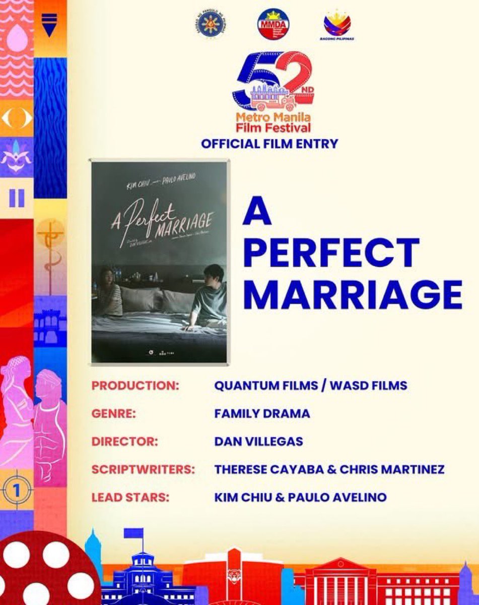 LilWayne_143's tweet photo. For better or for worse.

A PERFECT MARRIAGE
Starring Kim Chiu and Paulo Avelino
Eugene Domingo
Zac Sibug

Directed by Dan Villegas

An official entry to the 52nd Metro Manila Film Festival

IN CINEMAS DECEMBER 25

#APerfectMarriageMMFF
#MMFF2026
#QuantumFilms
#WASDFilms https://t.co/IFCbsPen2k