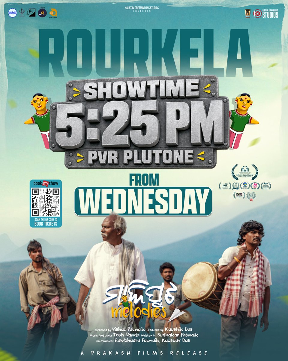 kaustav_Dw's tweet photo. ROURKELA, A NEW SHOWTIME AWAITS! ❤️

🗓️ From Wednesday | 5:25 PM
📍 PVR Plutone, Rourkela

Make it part of your evening plans and experience 'Maliput Melodies' on the big screen.🍿
🎟️ Book your tickets now!

#MaliputMelodies #Rourkela #OdiaCinema #PVRPlutone #InCinemasNow https://t.co/6j2cS9eUO5