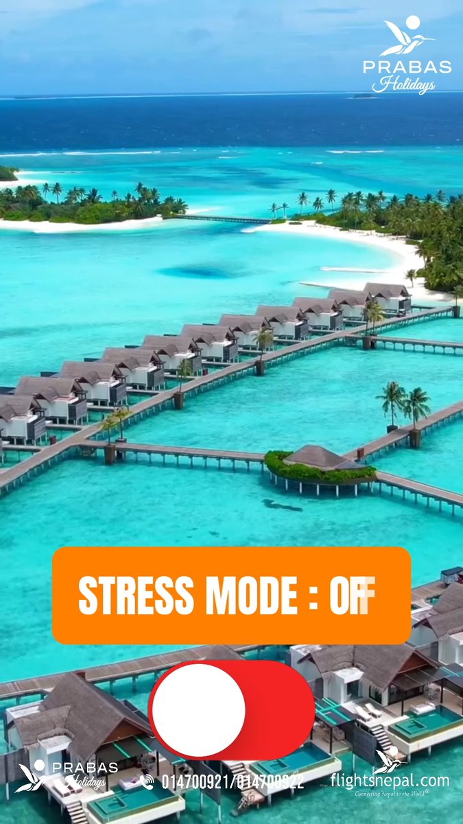 jefinhosl's tweet photo. Airplane Mode: ON. Stress Mode: OFF. Disconnect from the daily rush, leave stress behind, and escape to somewhere beautiful. Your tropical getaway with Prabas Holidays is just one booking away. https://t.co/Qogr1a2sOE