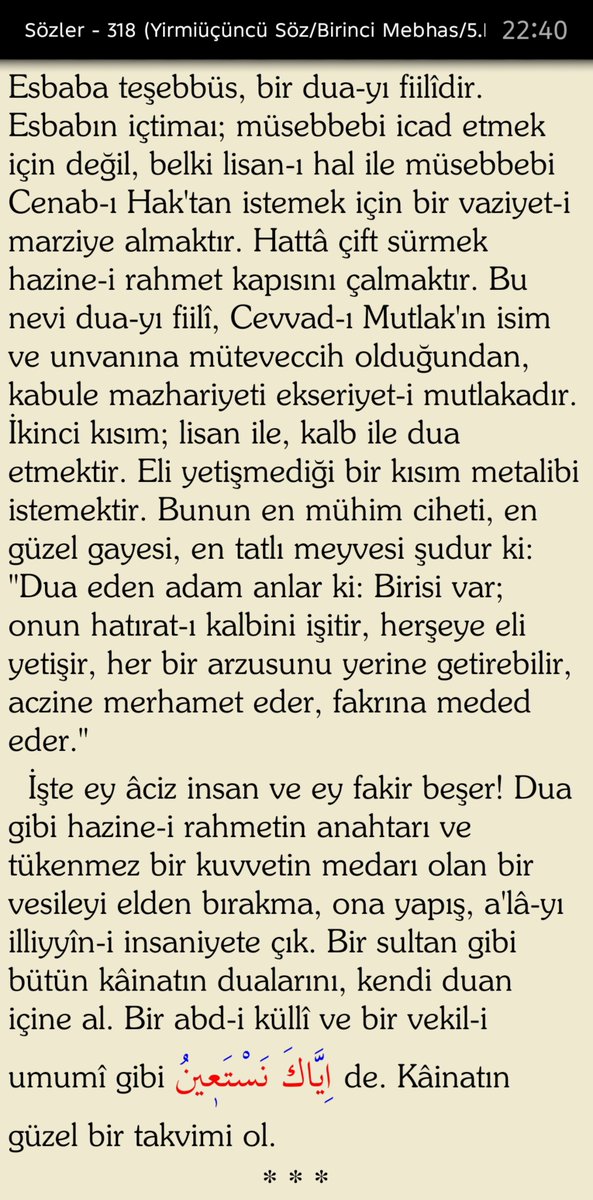 PASSIONFoREEDOM's tweet photo. @belkiolurxpk @divonur20 Kardeşim bunları okuman sana iyi gelecektir. Küçük sözler ile başla 9 sözü oku Risale-i Nur uygulamasından sonra Asayi Musayı okumanı tavsiye ederim az da olsa her gün istikrarlı oku İman hakikatlerini hakkıyla öğren inşaAllah. Allah'a emanet. Rabb'im yâr ve yardımcın olsun. https://t.co/bdWkXNVJ3S