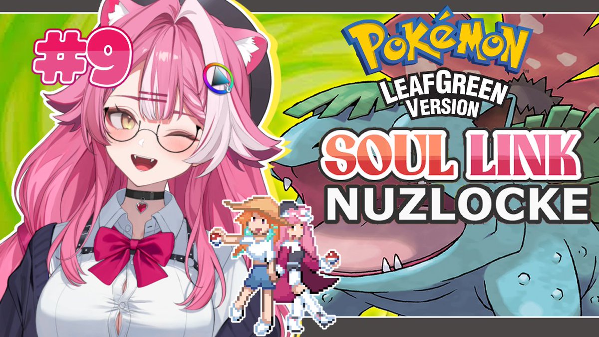 raorapanthera's tweet photo. RAOOOOOOO
Tonight we're back with『Pokémon LeafGreen』 Soul Link Nuzlocke with Kiara!!

🔴https://t.co/hfPtOaLCmx
⏰ 7:30 AM PDT / 10:30 AM EDT / 4:30 PM CEST / 11:30 PM JST

#CiaoRaora https://t.co/vgmptVx7jB