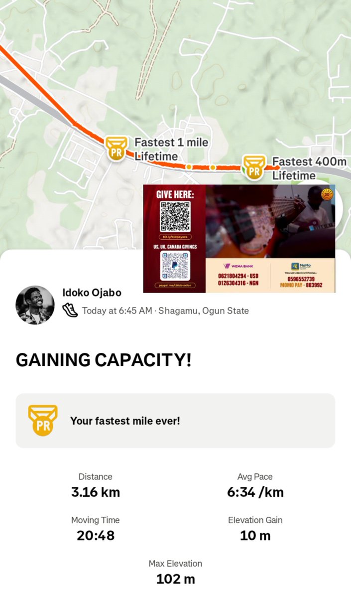 BlakkManIdoko's tweet photo. Life Hack: T30 Devotion x STRAVA = spiritual, physical & mental growth. Wicked combo! ЁЯШотАНЁЯТиЁЯФе
Fellow shareholders, spotted our truck at a construction site today.
The boys are working. Our CEO is doing well. ЁЯЩВтАНтЖФя╕П
Walk with me ЁЯз╡ЁЯСЗЁЯП╜
#Triumph30
#DayOneOrOneDay
#ShowingUpWithStrava https://t.co/LHLkHycoxi