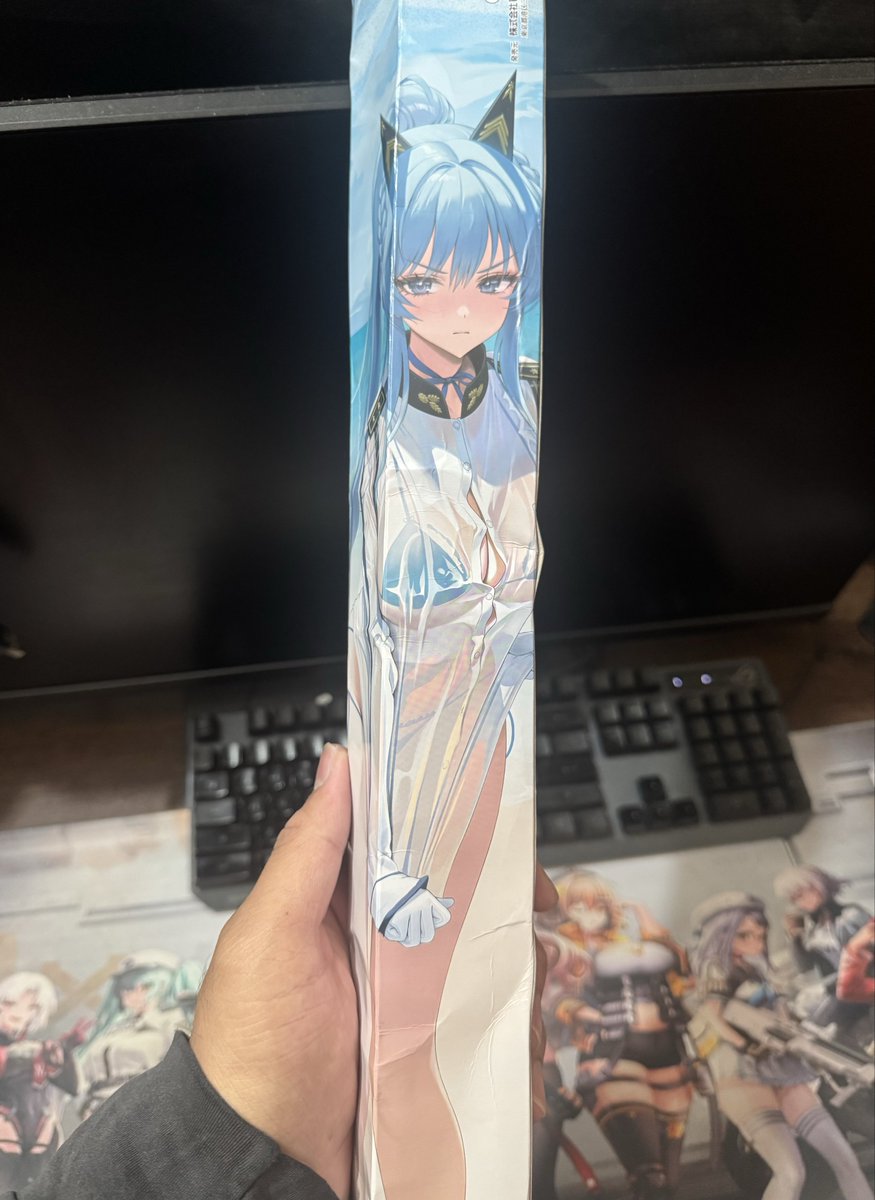 Jinnxx_06's tweet photo. I was in a hurry when she arrived so I just took a pic and went straight out. Gonna hang it on the wall when I get back home. 
#NIKKE #Helm https://t.co/U6WmrzIqrX
