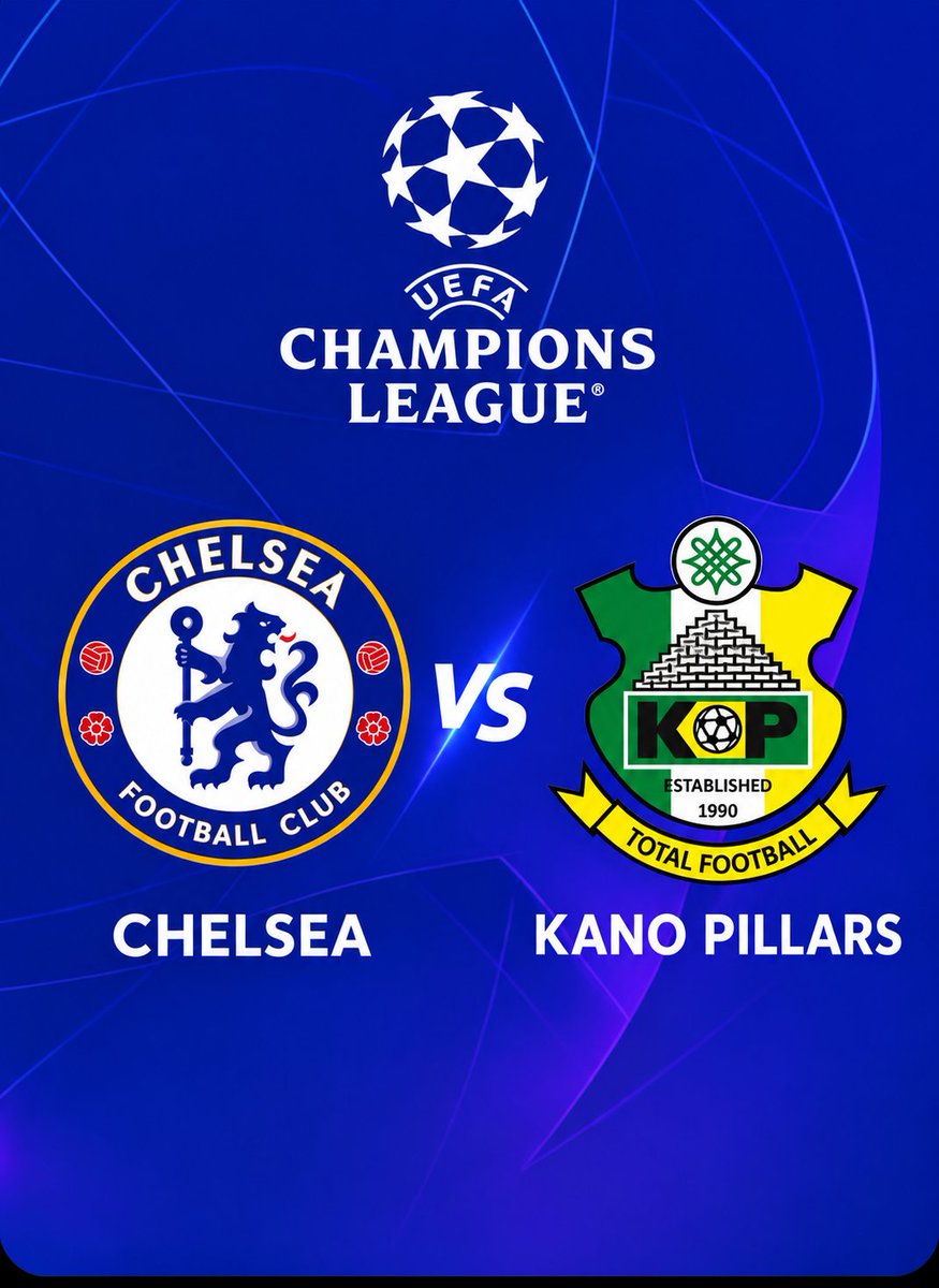 OqWilliams's tweet photo. I believe kano pillars have a edge in this fixture due to their recent forms and lineup #championleague @ChelseaFC @ultimate_kombo @pillarsfc https://t.co/4m9hw9jI1i