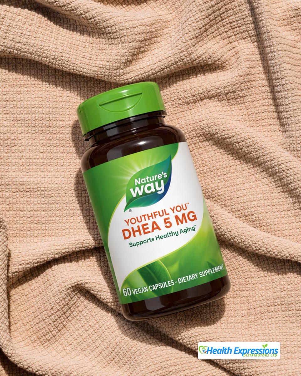 healthexpresdis's tweet photo. Meet Nature’s Way Youthful You DHEA 5 mg 🌿 Find it at your local pharmacy.
#HealthExpressionsDistributors #NaturesWay #YouthfulYou #DHEA #Jamaica https://t.co/lOenhCa3Bw