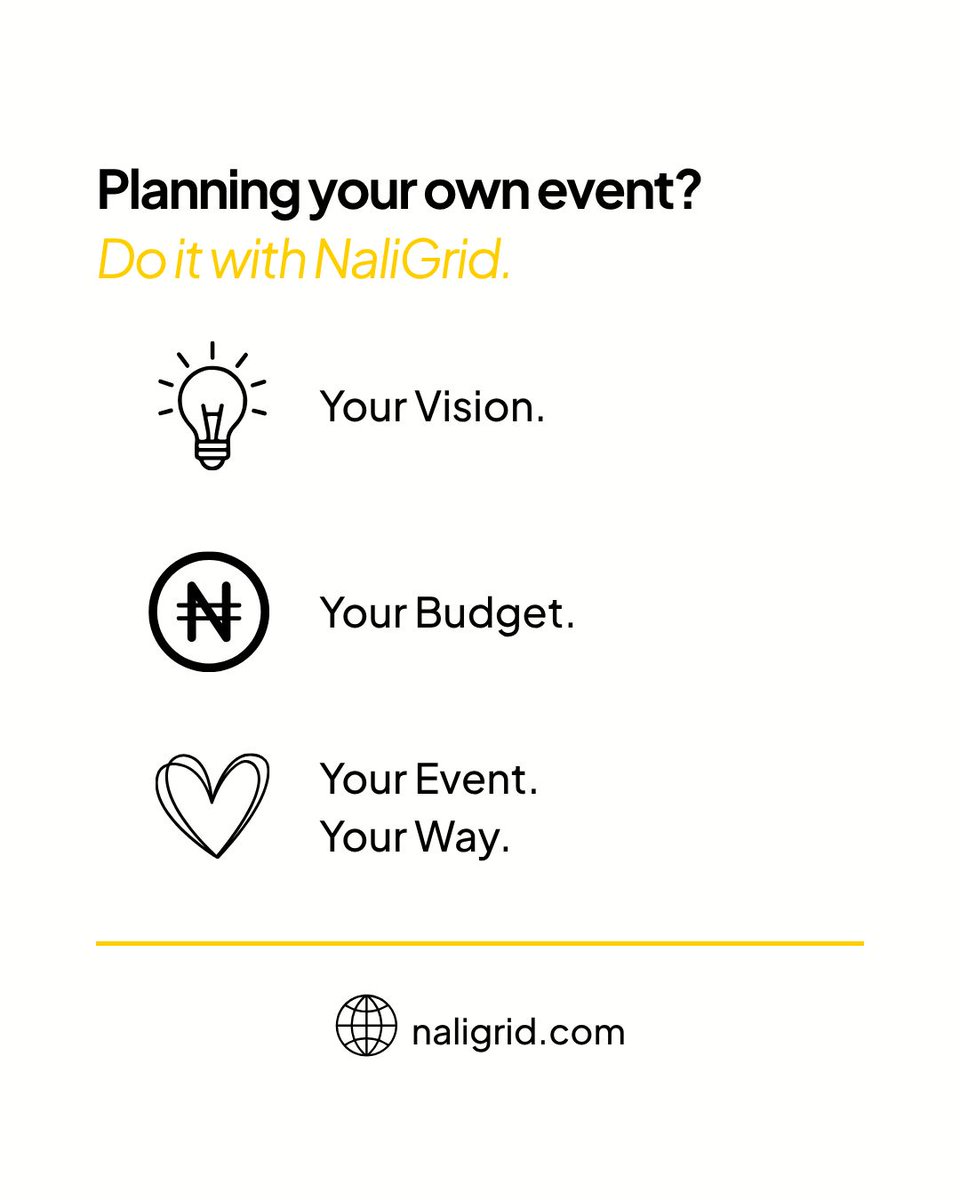 naligrid's tweet photo. Your event. Your way... That's Naligrid 😊 https://t.co/SWqDknbbus