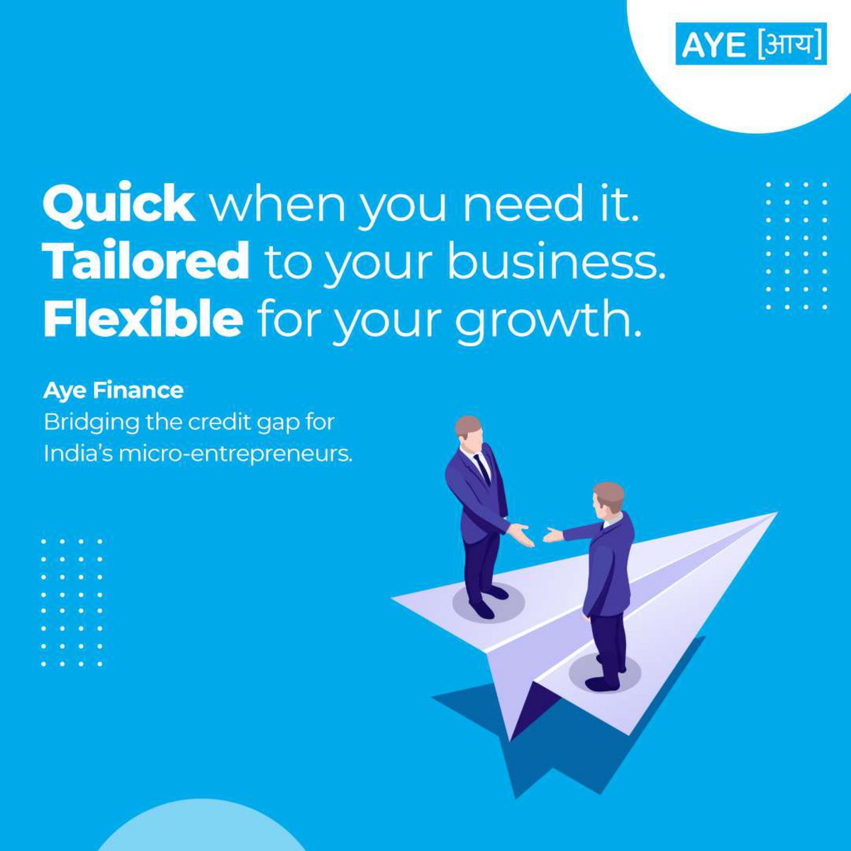 ayefinance's tweet photo. Your business has its own pace, priorities and growth plans. Your credit should be built around them too.

From managing cash flows and meeting short-term needs to scaling operations, Aye Finance offers lending solutions designed for the diverse needs of micro businesses. https://t.co/jyVzSF5BBw