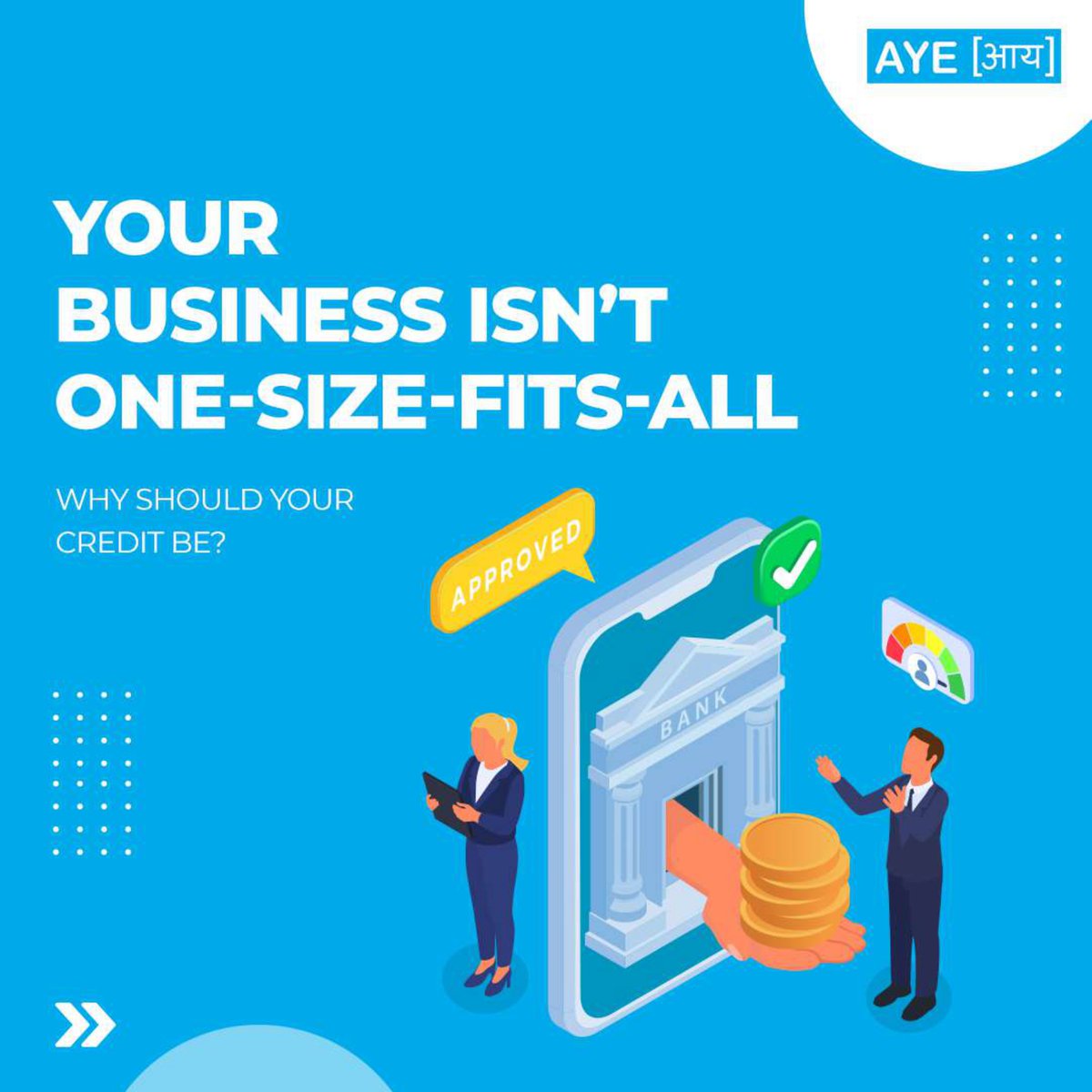 ayefinance's tweet photo. Your business has its own pace, priorities and growth plans. Your credit should be built around them too.

From managing cash flows and meeting short-term needs to scaling operations, Aye Finance offers lending solutions designed for the diverse needs of micro businesses. https://t.co/jyVzSF5BBw