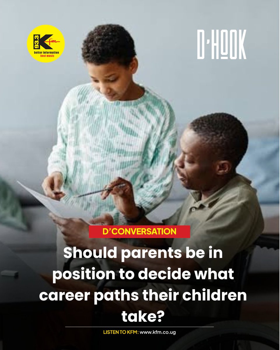 933kfm's tweet photo. Should parents be in position to decide what career paths their children take?

#DHook with Aggie Uwase https://t.co/UhwjKiev7z