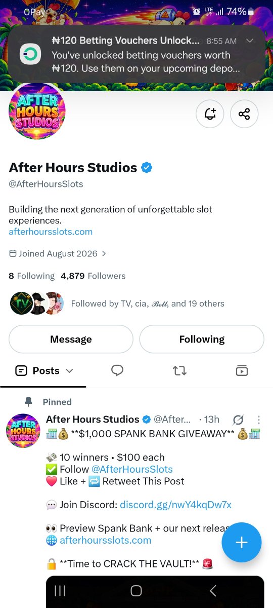 Henry_Whyte0's tweet photo. @AfterHoursSlots In discord and following on 𝕏

Hope you see me 

Let's gooo https://t.co/xX2ZdAXu98