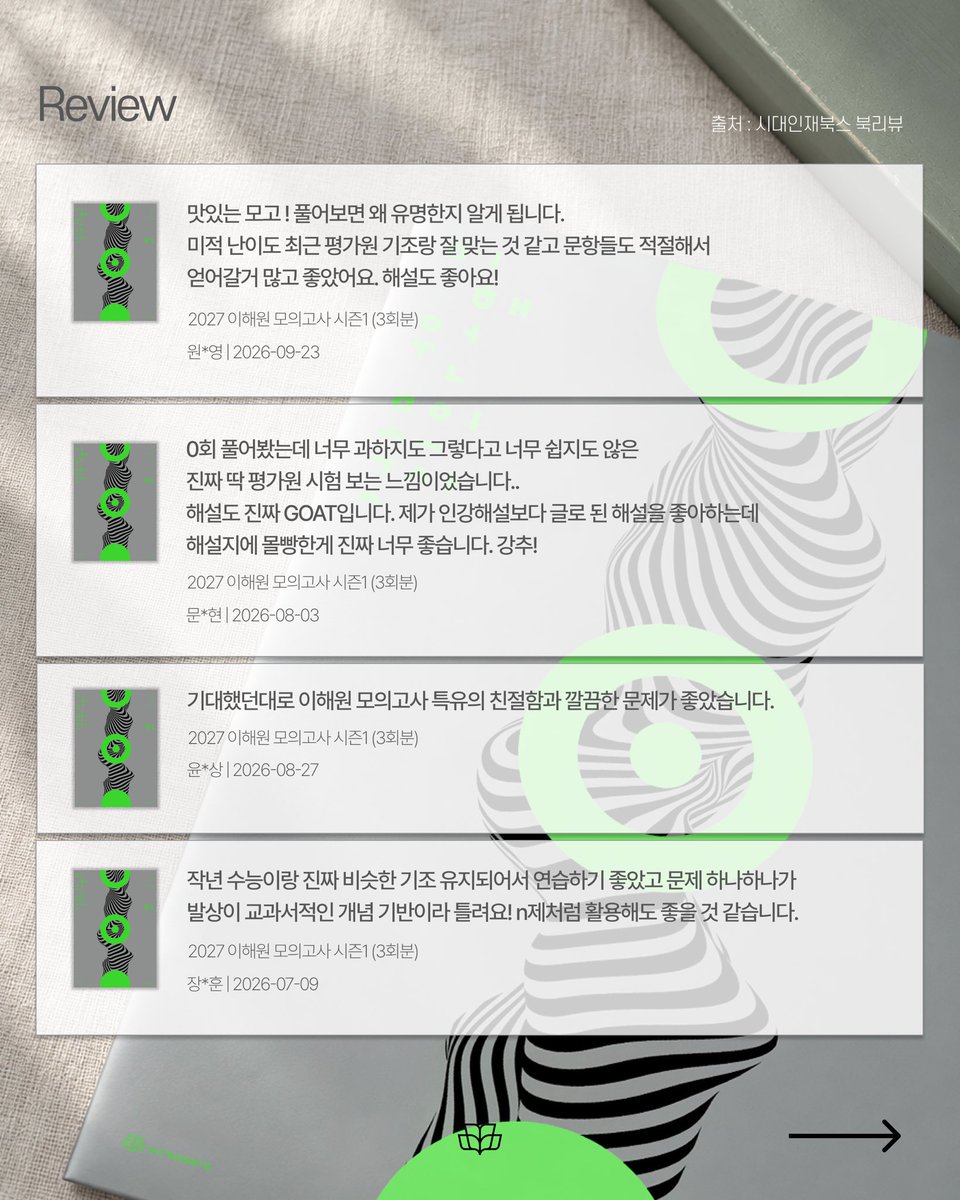 lhw_math's tweet photo. 📌 What’s the SEASON 1?

누구나 결국 푸는 모의고사
이해원 모의고사 시즌1

교재를 풀어본 분들의
생생한 후기를 모아봤습니다!

수능 전, 어떤 실모를
풀어야할 지 고민된다면?
해모 시즌1으로 학습해보세요 ✨

#이해원연구소 #이해원 #고3 #N수 #이해원모의고사 #해모 https://t.co/2PfviXwOIu