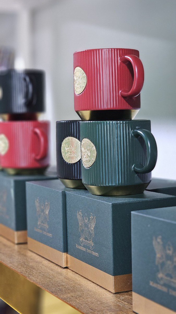 officialmakshop's tweet photo. Looking for a gift that says more than thank you? Our executive mug is made for the lecturer who shaped your course, the supervisor who backed your work, or the graduate who just made you proud. Practical, polished and proudly Makerere. In store now. https://t.co/c1e6mSIfpn