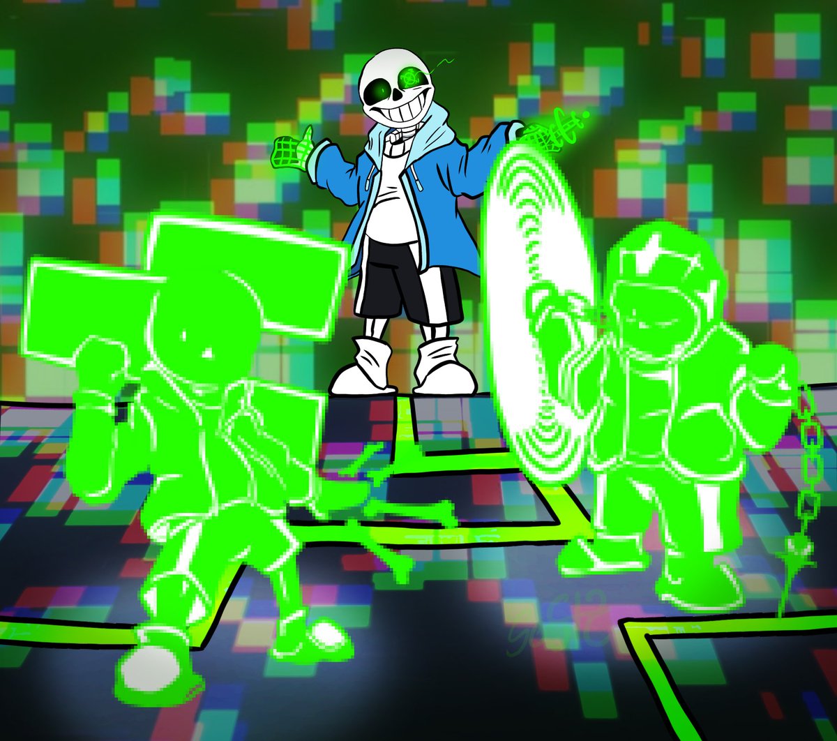 SchizoGNS's tweet photo. Undertale: Chaos Makes Difference (U: CMD) Phase 2
*matrix dunkin' master.
#kab #undertale #sans #ucmd https://t.co/v6SSJZxRXL