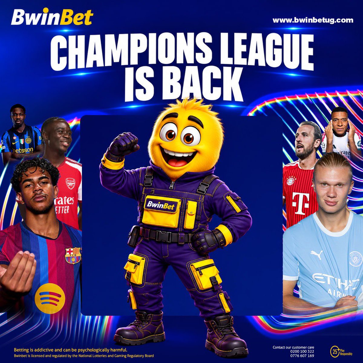 bwinbet_Ug's tweet photo. 🔥 THE CHAMPIONS LEAGUE IS BACK! 🏆⚽

Europe’s biggest football nights return! 🌍 Predict the action, back your teams, and get ready for the thrill with BwinBet Uganda! 💛💜

👉 Visit https://t.co/7HdmZkS8IW and play today!

#BwinBetUganda #ChampionsLeague #FootballIsBack https://t.co/Yasw0n5tVQ
