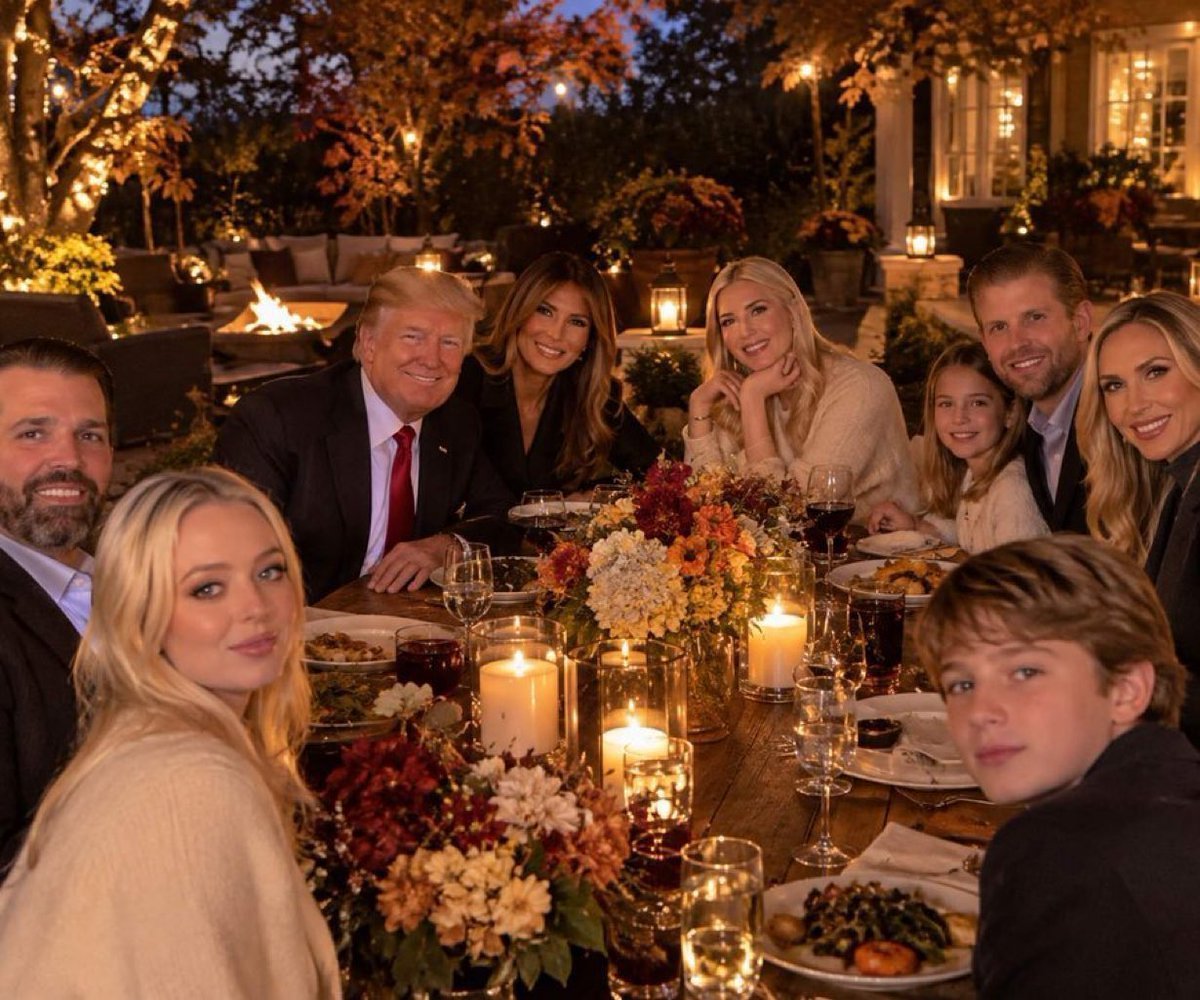 IvankaTrum9wvr's tweet photo. An autumn evening made for good food, warm lights, and the people who make every gathering feel special. 🍂🕯️✨ Just a beautiful family moment under the evening sky. ❤️🇺🇸 https://t.co/x11xdfAV1H