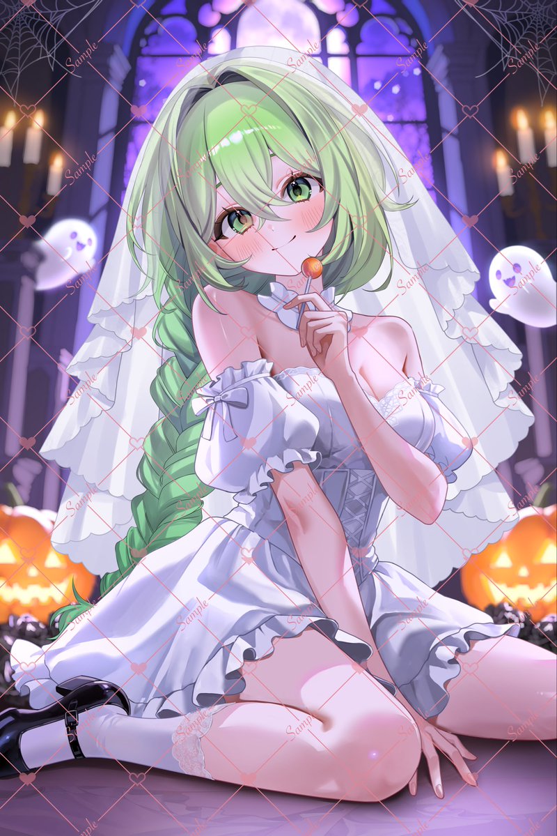 yume_yotuba_'s tweet photo. ✨.ﾟ･*..☆.｡.:*
          〚 #パネル開け〛全達成しました     
                                                   ✨.☆.｡.:. *:ﾟ

「🎃✞👻trick or treat👻✞🎃
            ……あ、お菓子じゃなくて、
                             私を花嫁にしてくれる？」

 #スリーマンス https://t.co/QQEziQ5Wc7
